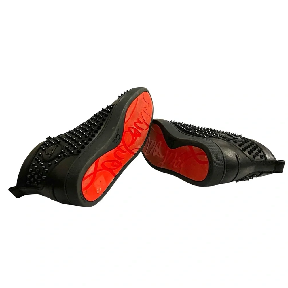 Black Studded High-Top Sneakers - Picture 4 of 7